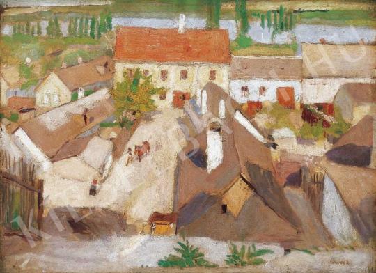 Fényes, Adolf - Szentendre, Roofs, 1907. painting