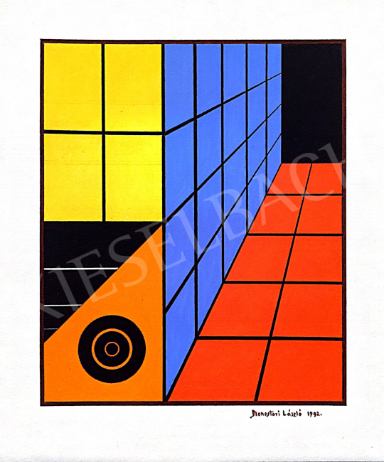 Monostori, László - Dimensions II., 1992 painting