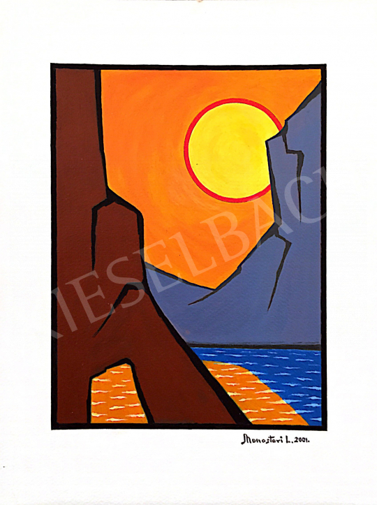 Monostori, László - Descending Sun, 2001 painting