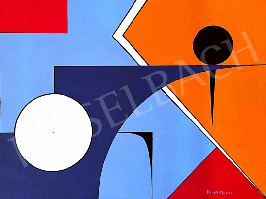 Monostori László - Geometria, 1994 festménye