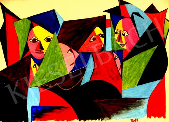  Bartók, Sándor - Gossip, 1965 painting