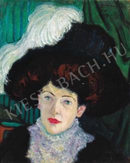 Boromisza, Tibor - The Portrait of Mrs Rózsa, 1909. 