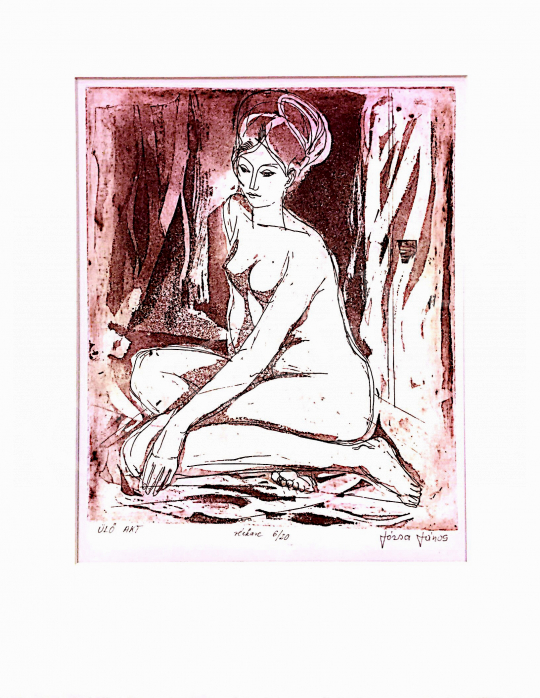  Józsa, János - Sitting Nude painting