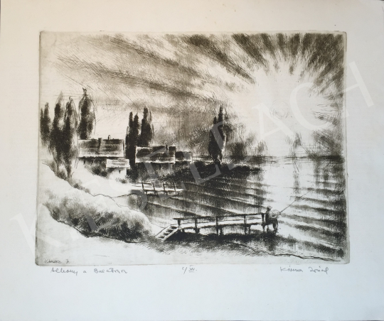 For sale Kórusz, József - Twilight at Lake Balaton 's painting