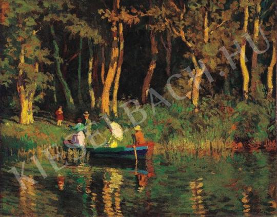  Nyilasy Sándor - Csónakázók, 1910 körül festménye