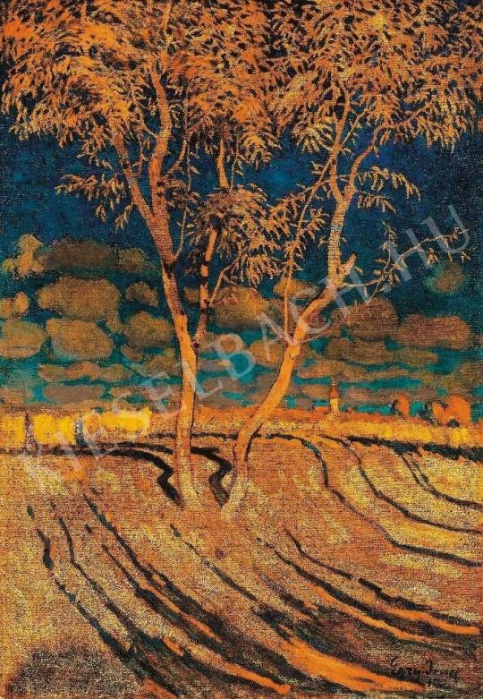 Egry József - Táj fákkal, 1913 festménye