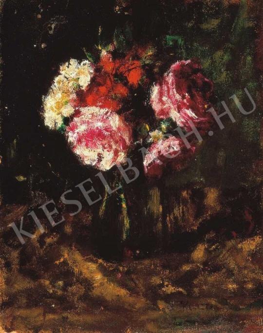  Koszta József - Virágcsendélet, 1910-es évek festménye