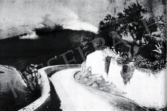  Csontváry, Kosztka Tivadar - Smoking Etna painting