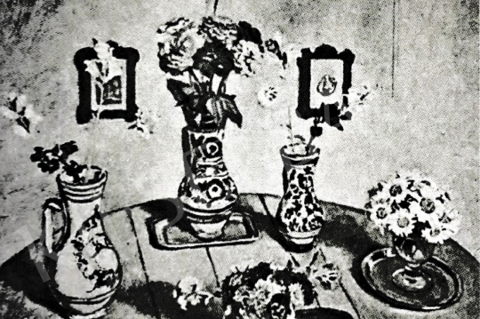Fényes Adolf - Parasztkorsók virággal, 1934 (?) festménye