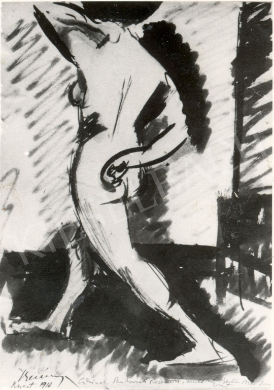 Berény, Róbert - Nude Study, 1910 painting