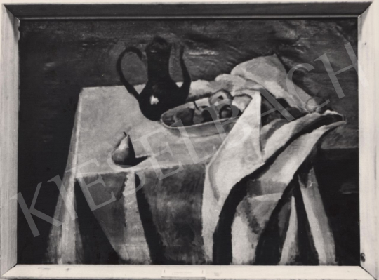 Berény, Róbert - Still Life with a Big Blue Jug, 1911 painting