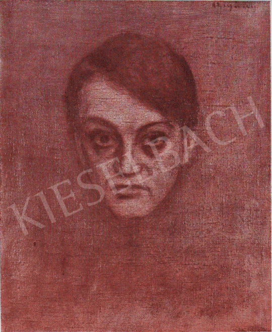  Czigány, Dezső - Portrait of Endre Ady, 1907 painting