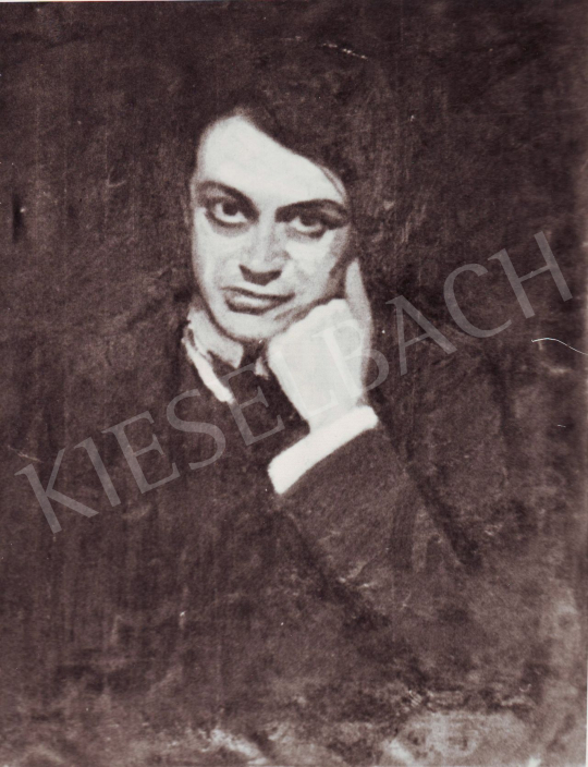  Czigány, Dezső - Portrait of Endre Ady, 1907-1908 painting