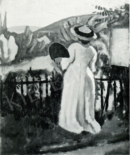 Czigány, Dezső - The Paintress, 1909 painting