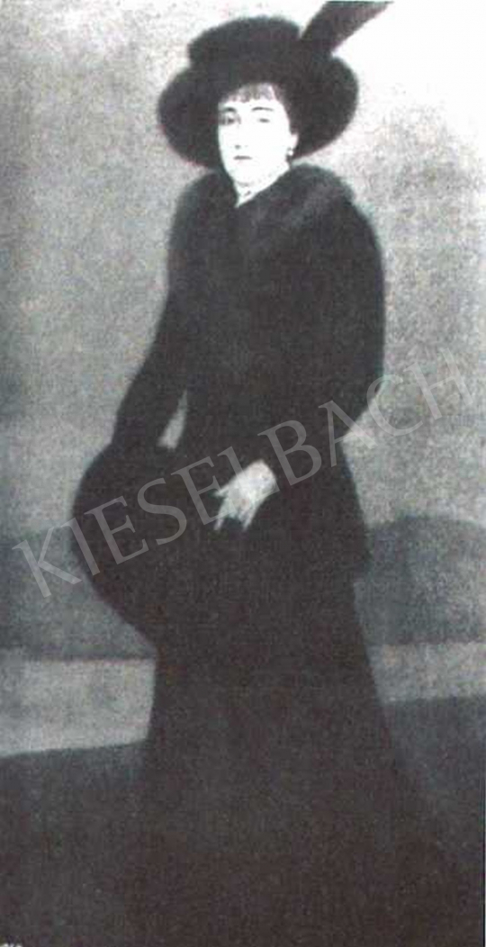  Czigány, Dezső - Portrait of Woman, 1911-1912 painting