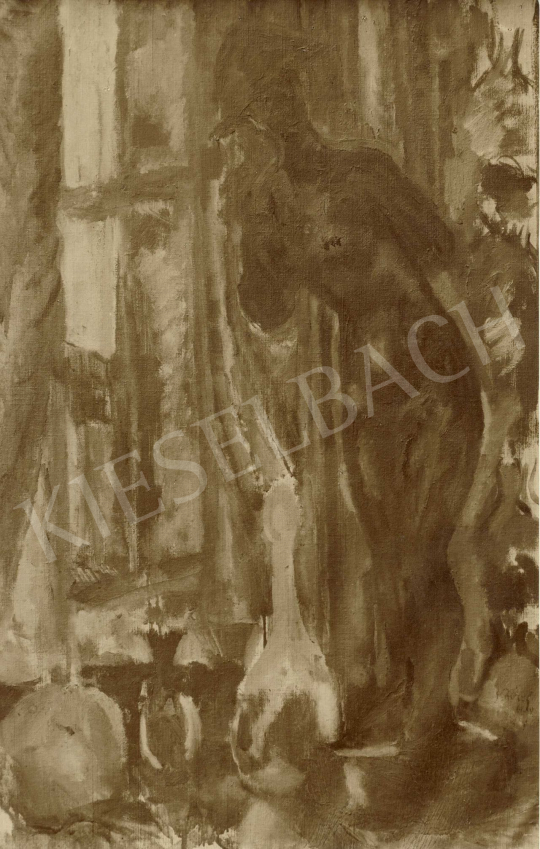  Czóbel Béla - Vörös aktszobor II., 1909 festménye