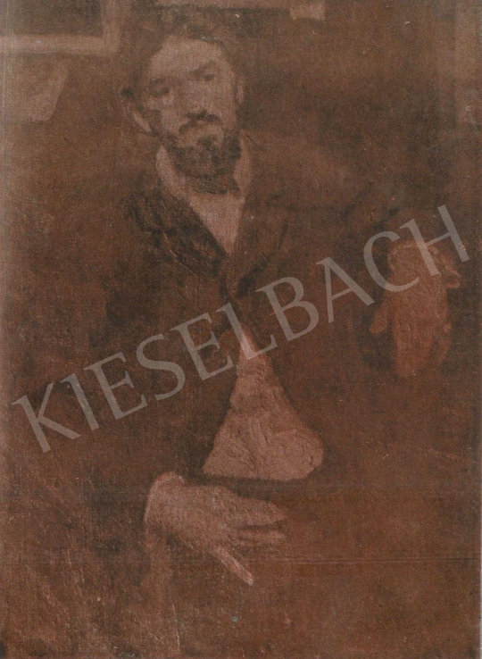  Czóbel, Béla - Portrait of Andor Dobai Székely, 1905 painting