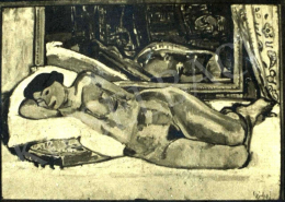  Czóbel, Béla - Lying Female Nude, 1907 