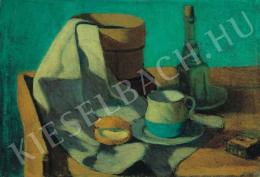 Nagy Balogh, János - Still-Life with Sieve, Roll and Mug, c. 1910. 