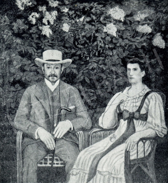  Kernstok, Károly - Artúr Lederer and his Wife, 1908 painting