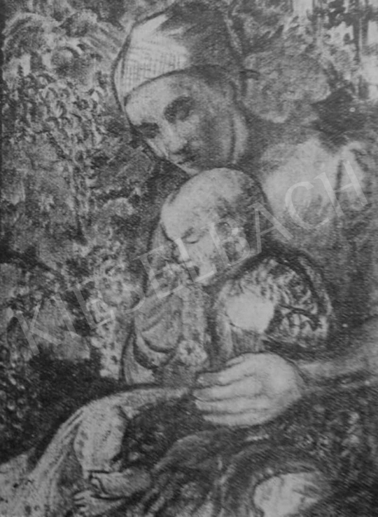  Kernstok, Károly - Grapes-Eater (Cummer with Child), 1907 painting