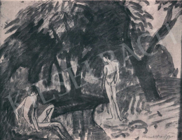  Kernstok, Károly - On the Brookside, 1910 