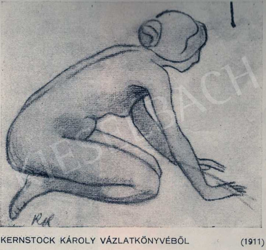  Kernstok, Károly - Study, 1911 painting