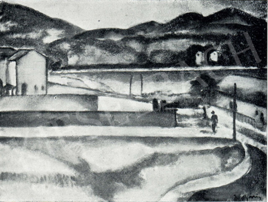  Márffy Ödön - Gyártelep, 1910 körül festménye