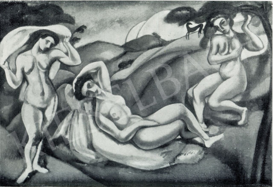  Márffy, Ödön - Three Nude, 1910 painting