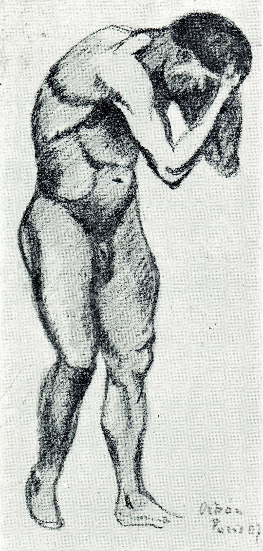 Orbán, Dezső - Study of a Man Nude from Paris, 1907 painting