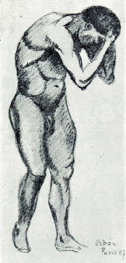 Orbán, Dezső - Study of a Man Nude from Paris, 1907 