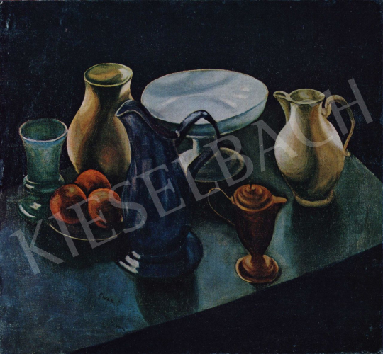 Orbán, Dezső - Still Life with a Blue Jug, c. 1910 painting