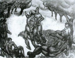 Tihanyi, Lajos, - Wrestles, 1909 