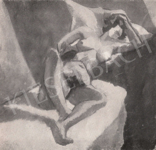 Tihanyi Lajos - Akttanulmány, 1911 körül festménye