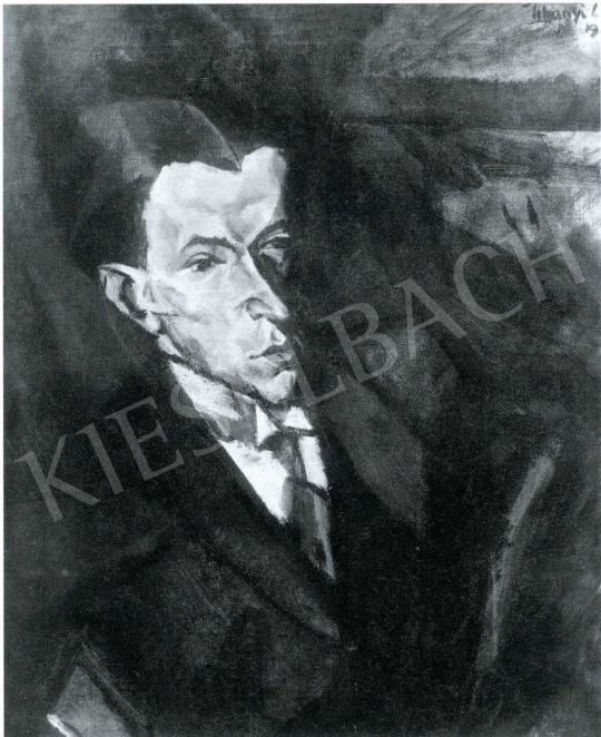 Tihanyi, Lajos, - Portrait of Tibor Szamuely, 1913 painting
