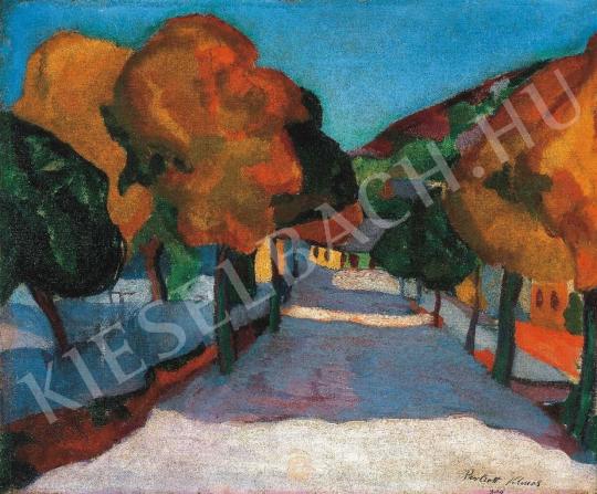  Perlrott Csaba, Vilmos - Street in Nagybánya, 1909. painting