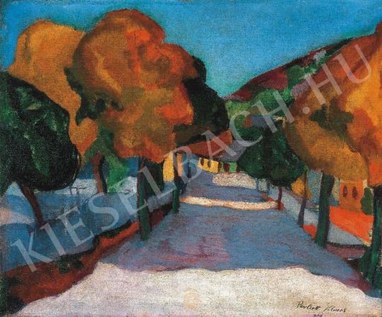  Perlrott Csaba, Vilmos - Street in Nagybánya, 1909. painting