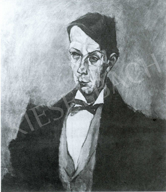 Tihanyi, Lajos, - Portrait of Dezső Kosztolányi, 1914 painting