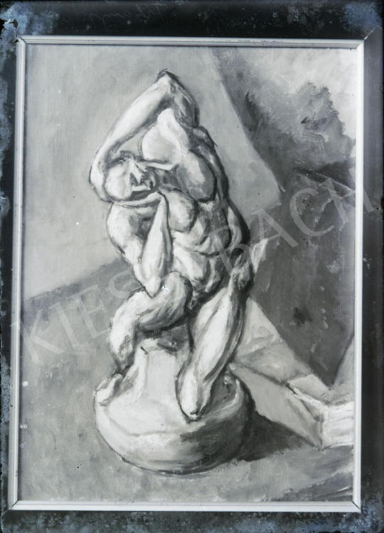 Tihanyi Lajos - Csendélet Michelangelo-szoborral, 1908-1909 (?) festménye