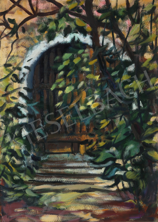 For sale  Lukács, Ágnes - Bushes in front of the Gate, 1975 's painting