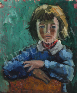  Lukács, Ágnes - Girl with Red Scarf, 1979 