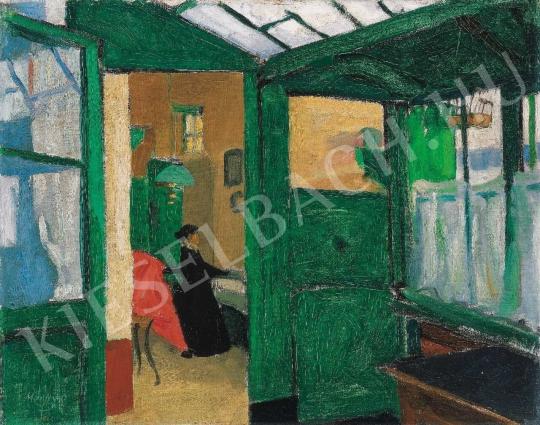  Márffy, Ödön - Green Room, c. 1906. painting