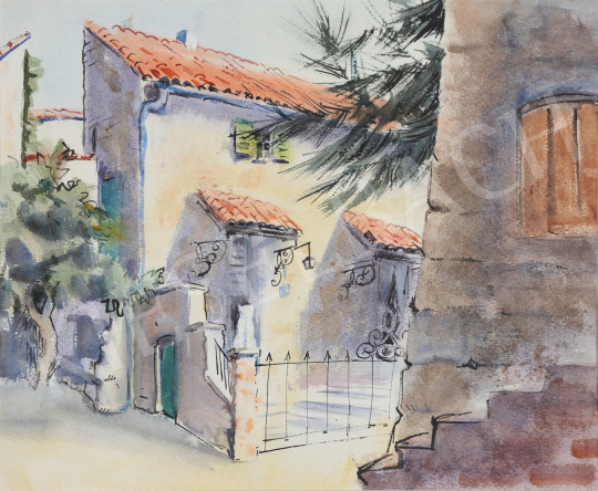  Lukács, Ágnes - Dwelling-house in Arles, 1986 painting