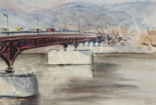  Lukács, Ágnes - Arpad Bridge, 1981 painting