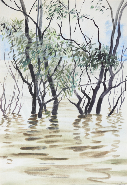 For sale  Lukács, Ágnes - Danube Floodplain, 1985 's painting