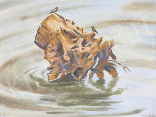 For sale  Lukács, Ágnes - Logs in the Water, 1976 's painting
