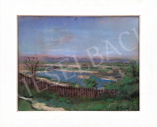  Bálint, Rezső - Landscape with a Fence painting