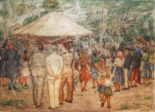  Lám, Ilona (Lám Ilus, Sz. Lám Ilona) - Saint's- Day, 1949 painting