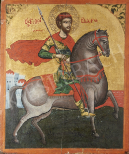  Greek Ikonpainter, The Early 19th Century - St. George, Greek Ikon, The Early 19th Century 