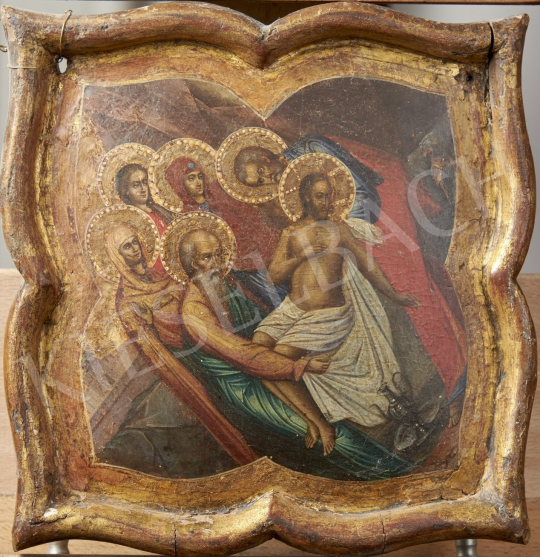  Russian Ikonpainter, 19th Century - Resurrection, Russian Ikon, 19th Century painting